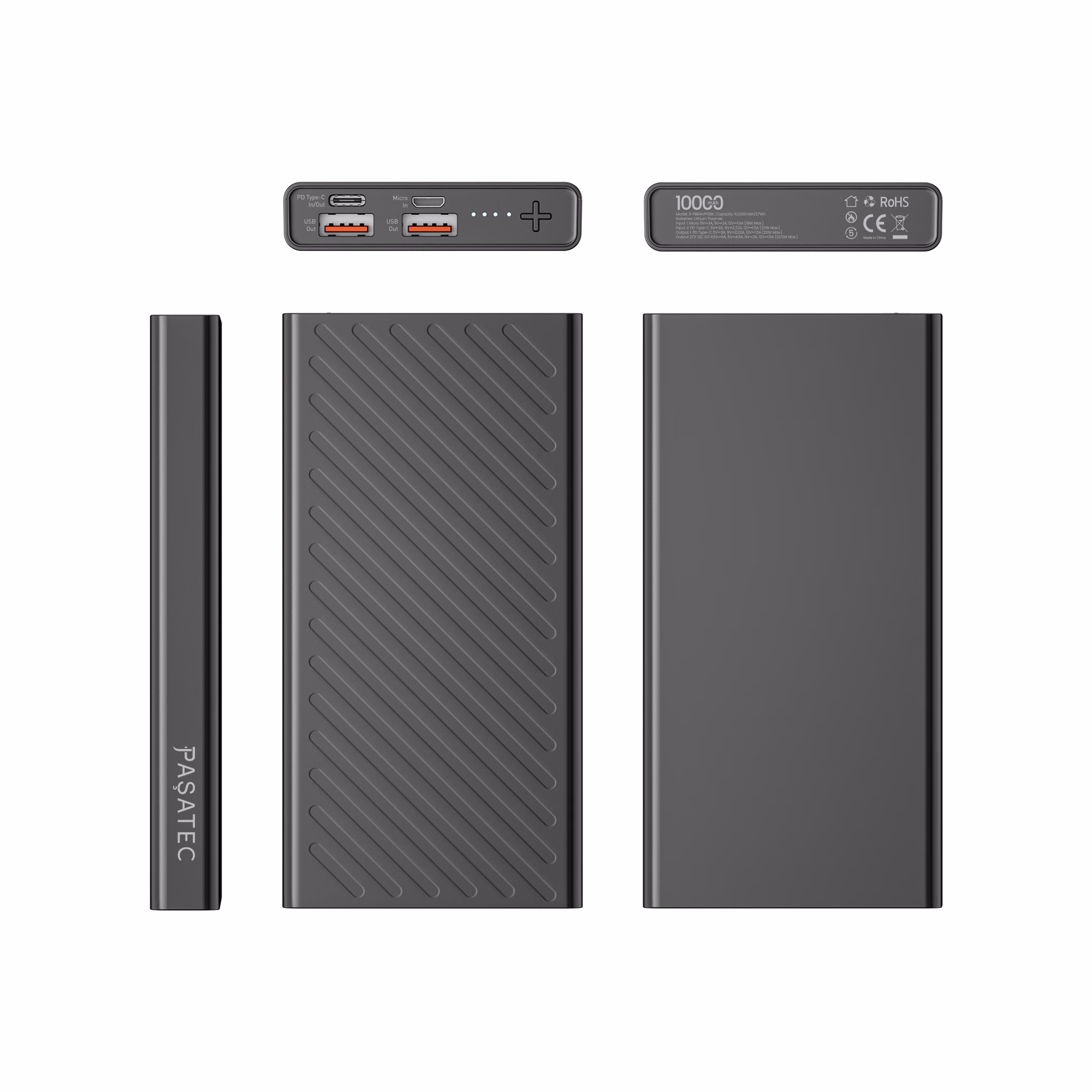 RAVE Series PD Power Bank 10000mAh - Black - Image 5
